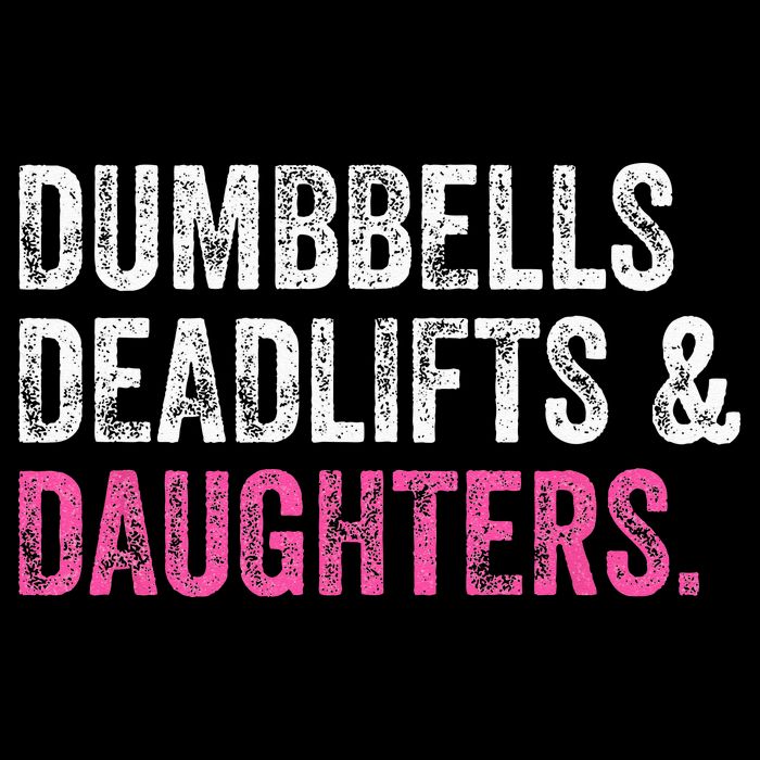 Dumbbells Deadlifts Daughters Funny Gym Workout Fathers Day Impact Tech Backpack