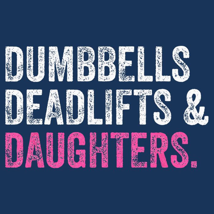 Dumbbells Deadlifts Daughters Funny Gym Workout Fathers Day Sustainable Bucket Hat