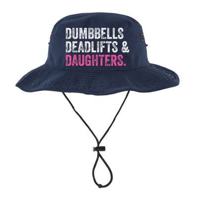 Dumbbells Deadlifts Daughters Funny Gym Workout Fathers Day Bucket Hat