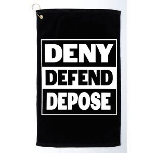 Deny Defend Depose Platinum Collection Golf Towel