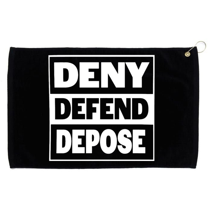 Deny Defend Depose Grommeted Golf Towel