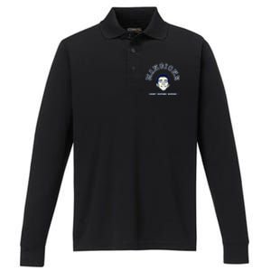 Deny Defend Depose Varsity Performance Long Sleeve Polo