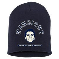 Deny Defend Depose Varsity Short Acrylic Beanie