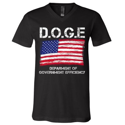 D.O.G.E Doge Department Of Government Efficiency V-Neck T-Shirt