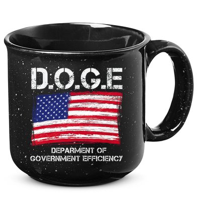 D.O.G.E Doge Department Of Government Efficiency 15oz Campfire Ceramic Mug