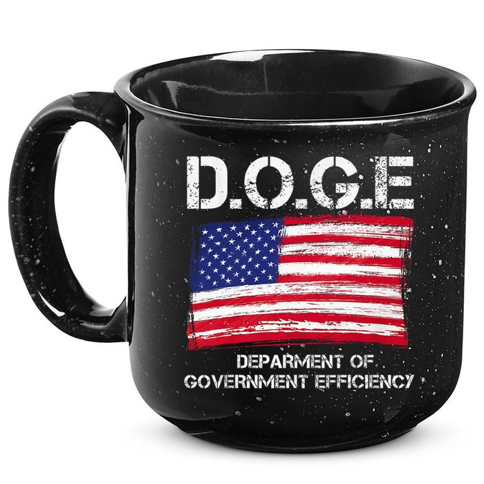 D.O.G.E Doge Department Of Government Efficiency 15oz Campfire Ceramic Mug