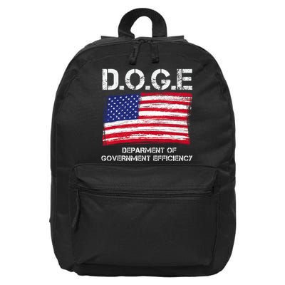 D.O.G.E Doge Department Of Government Efficiency 16 in Basic Backpack