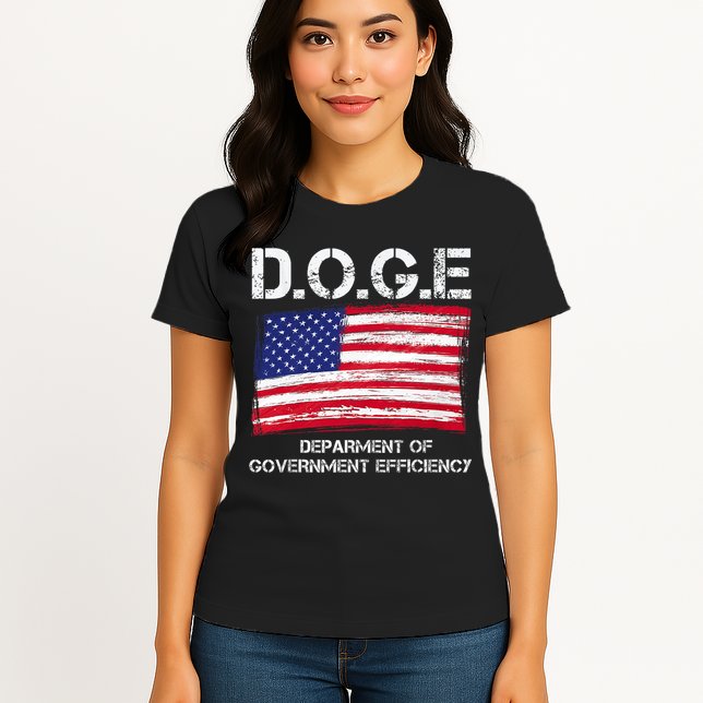 D.O.G.E Doge Department Of Government Efficiency Womens T-Shirt