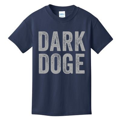 Dark Doge Department Of Government Efficiency Funny Dark Maga Elon Vivek Maga Kids T-Shirt