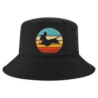 Dachshund dachshund dog silhouette retro gift for dog lovers Cool Comfort Performance Bucket Hat