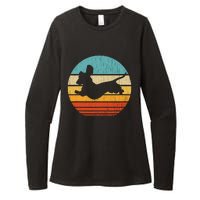 Dachshund dachshund dog silhouette retro gift for dog lovers Womens CVC Long Sleeve Shirt