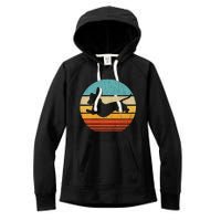 Dachshund dachshund dog silhouette retro gift for dog lovers Women's Fleece Hoodie