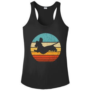 Dachshund dachshund dog silhouette retro gift for dog lovers Ladies PosiCharge Competitor Racerback Tank