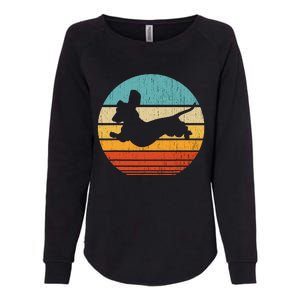 Dachshund dachshund dog silhouette retro gift for dog lovers Womens California Wash Sweatshirt