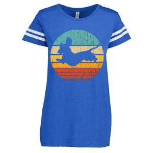 Dachshund dachshund dog silhouette retro gift for dog lovers Enza Ladies Jersey Football T-Shirt