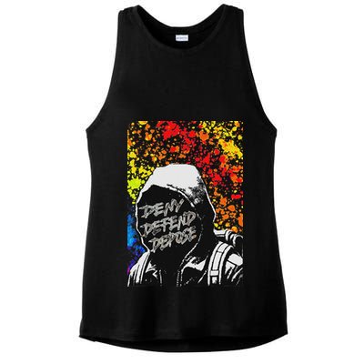 Delay Deny Defend Vintage Painting Ladies PosiCharge Tri-Blend Wicking Tank