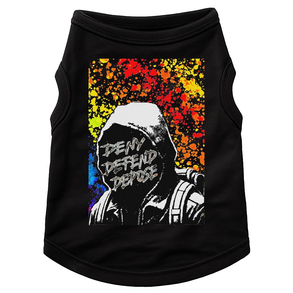 Delay Deny Defend Vintage Painting Doggie Tank