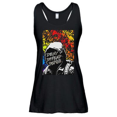 Delay Deny Defend Vintage Painting Ladies Essential Flowy Tank