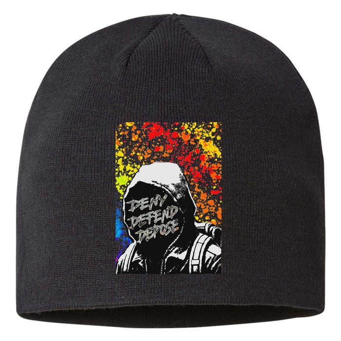 Delay Deny Defend Vintage Painting Sustainable Beanie