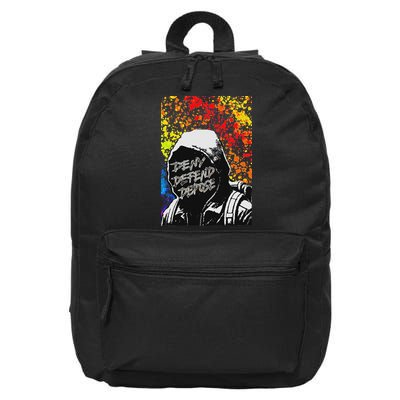 Delay Deny Defend Vintage Painting 16 in Basic Backpack
