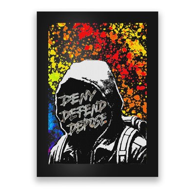 Delay Deny Defend Vintage Painting Poster