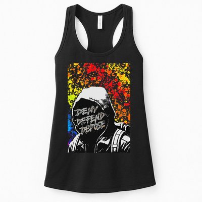 Delay Deny Defend Vintage Painting Womens Tank Top