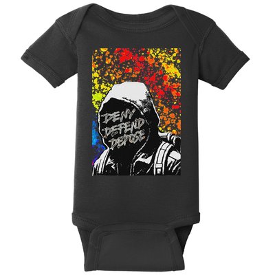 Delay Deny Defend Vintage Painting Baby Bodysuit