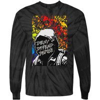 Delay Deny Defend Vintage Painting Tie-Dye Long Sleeve Shirt