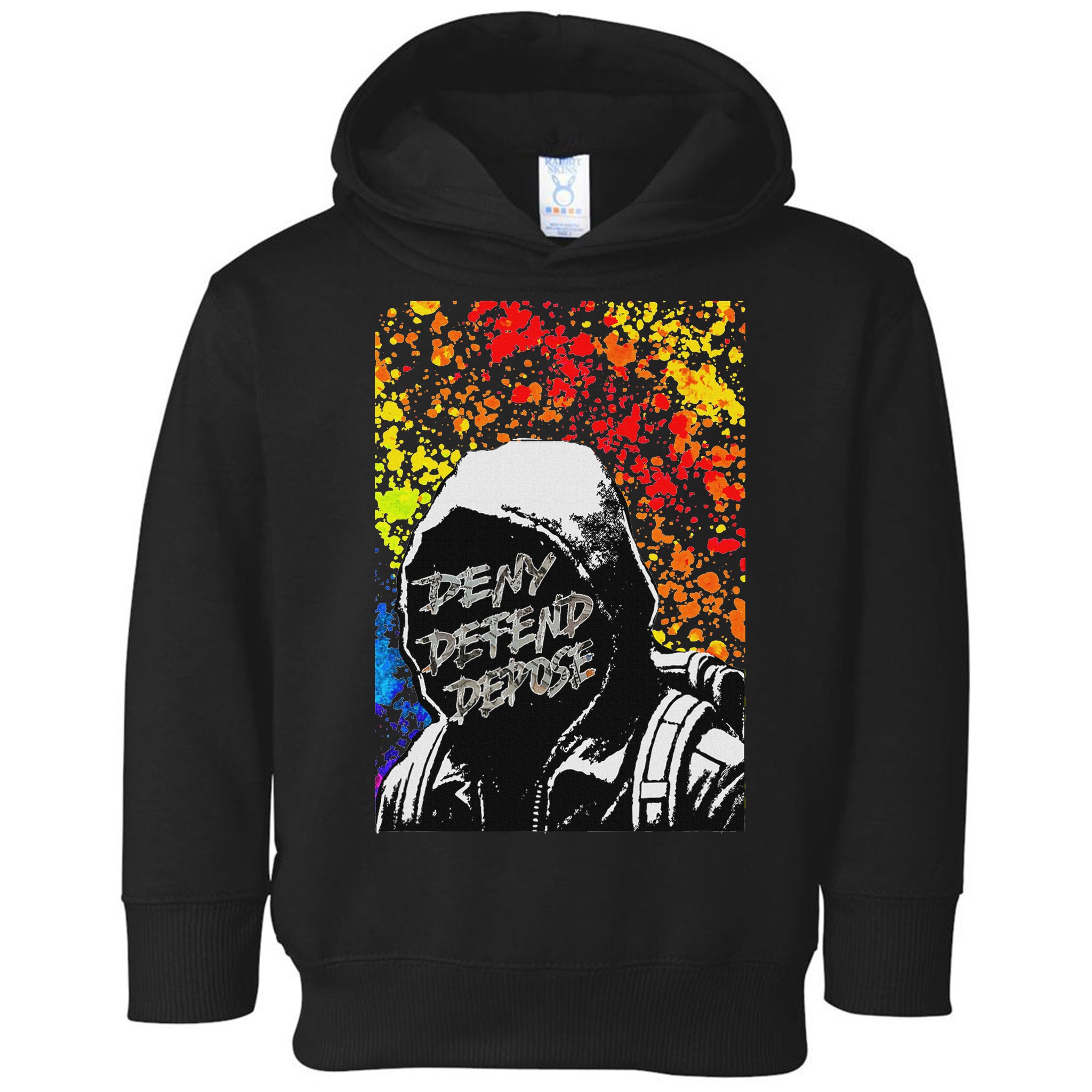 Delay Deny Defend Vintage Painting Toddler Hoodie