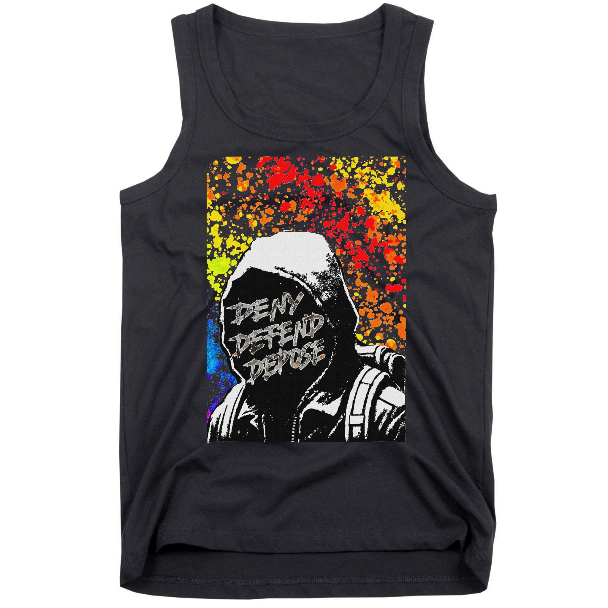 Delay Deny Defend Vintage Painting Tank Top