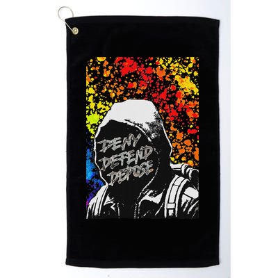 Delay Deny Defend Vintage Painting Golf Towel