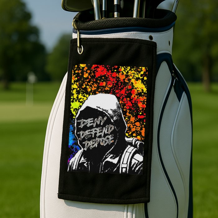 Delay Deny Defend Vintage Painting Golf Towel
