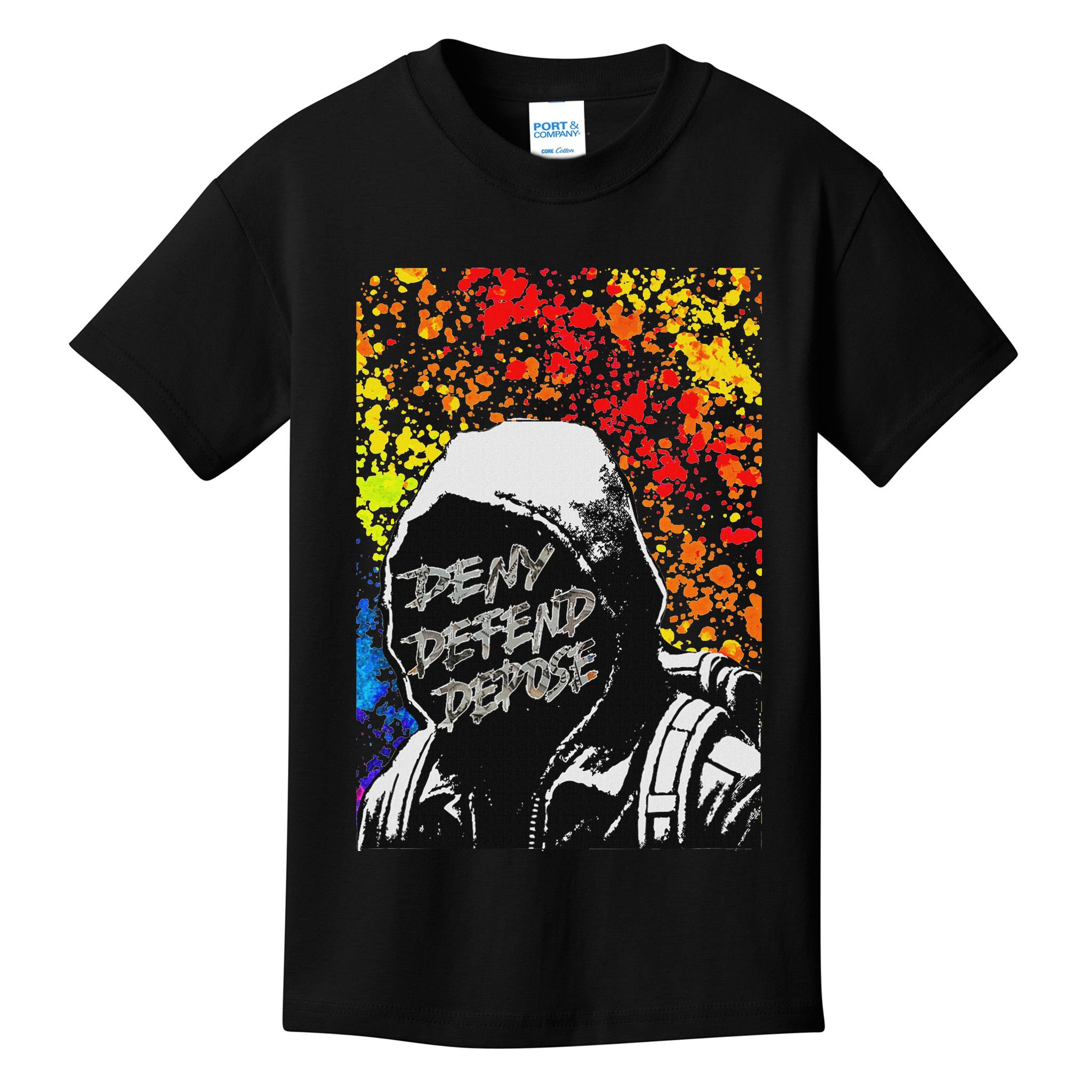 Delay Deny Defend Vintage Painting Kids T-Shirt
