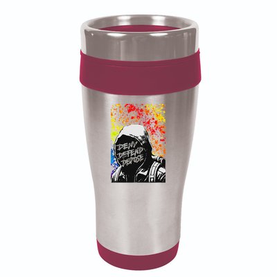 Delay Deny Defend Vintage Painting 16oz Travel Tumbler