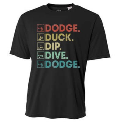 Dodge Duck Dip Dive Dodge Gaga Ball Kit Dodgeball Game Cooling Performance Crew T-Shirt