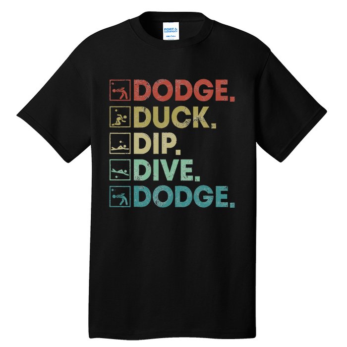 Dodge Duck Dip Dive Dodge Gaga Ball Kit Dodgeball Game Tall T-Shirt