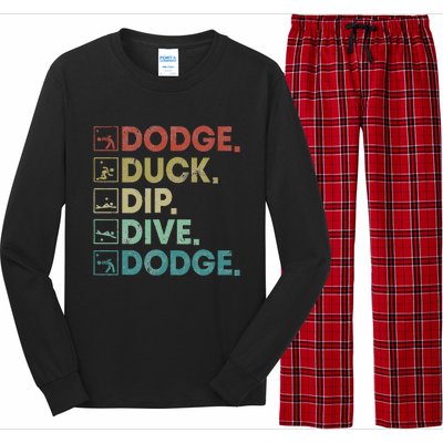 Dodge Duck Dip Dive Dodge Gaga Ball Kit Dodgeball Game Long Sleeve Pajama Set