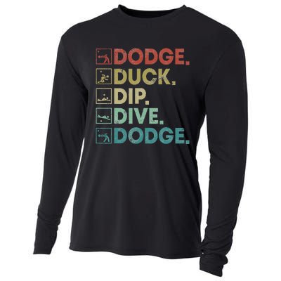 Dodge Duck Dip Dive Dodge Gaga Ball Kit Dodgeball Game Cooling Performance Long Sleeve Crew