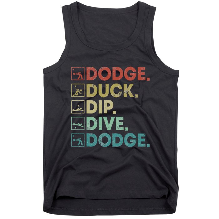 Dodge Duck Dip Dive Dodge Gaga Ball Kit Dodgeball Game Tank Top