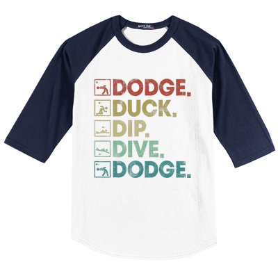 Dodge Duck Dip Dive Dodge Gaga Ball Kit Dodgeball Game Baseball Sleeve Shirt