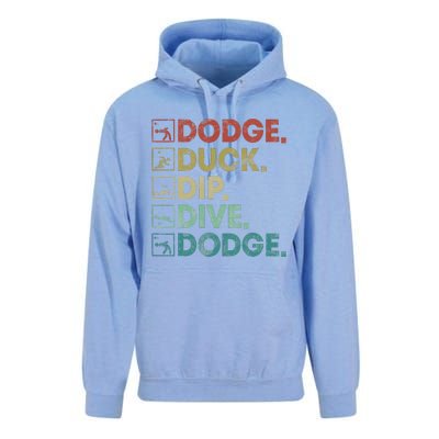 Dodge Duck Dip Dive Dodge Gaga Ball Kit Dodgeball Game Unisex Surf Hoodie