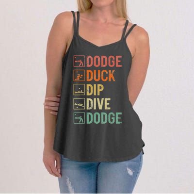 Dodge Duck Dip Dive Dodge Gaga Ball Kit Dodgeball Game Women's Strappy Tank