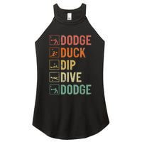 Dodge Duck Dip Dive Dodge Gaga Ball Kit Dodgeball Game Women's Perfect Tri Rocker Tank