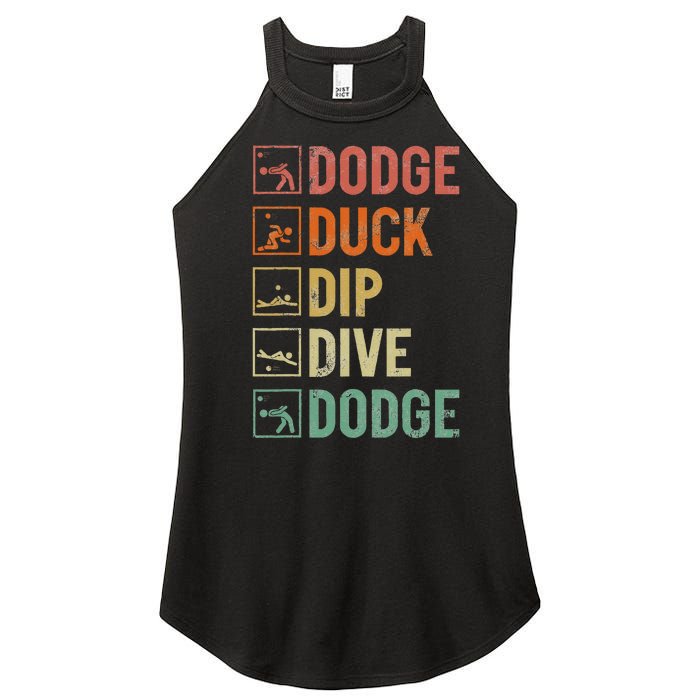 Dodge Duck Dip Dive Dodge Gaga Ball Kit Dodgeball Game Women's Perfect Tri Rocker Tank