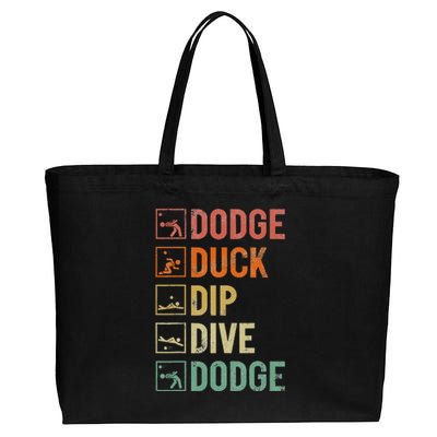 Dodge Duck Dip Dive Dodge Gaga Ball Kit Dodgeball Game Cotton Canvas Jumbo Tote