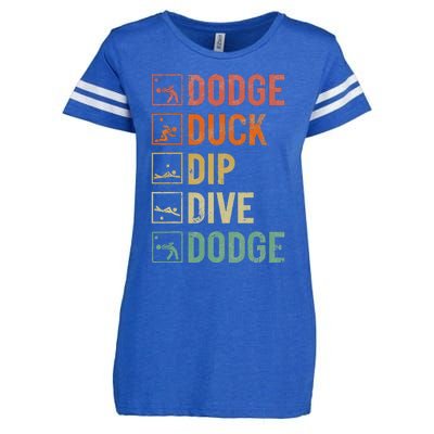 Dodge Duck Dip Dive Dodge Gaga Ball Kit Dodgeball Game Enza Ladies Jersey Football T-Shirt