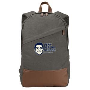 Deny Defend Depose Resistance Cotton Canvas Backpack