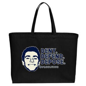 Deny Defend Depose Resistance Cotton Canvas Jumbo Tote