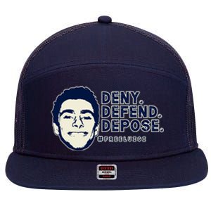 Deny Defend Depose Resistance 7 Panel Mesh Trucker Snapback Hat