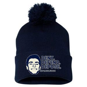 Deny Defend Depose Resistance Pom Pom 12in Knit Beanie